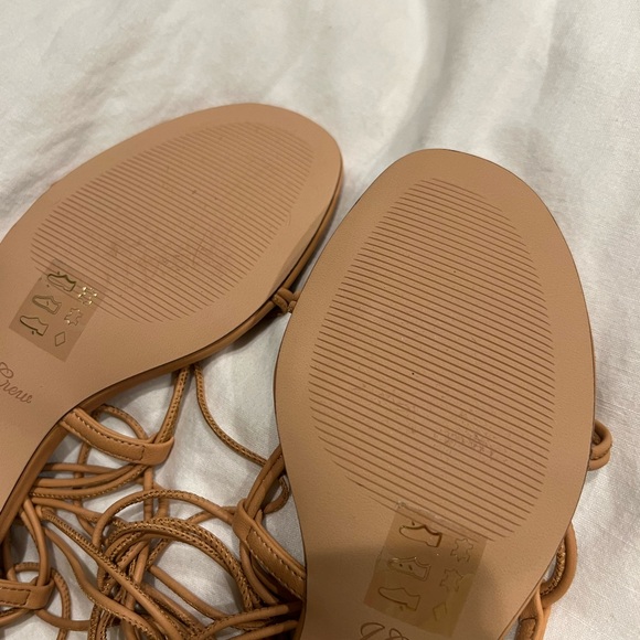 J. Crew lace-up strappy sandals in vachetta - Picture 6 of 9